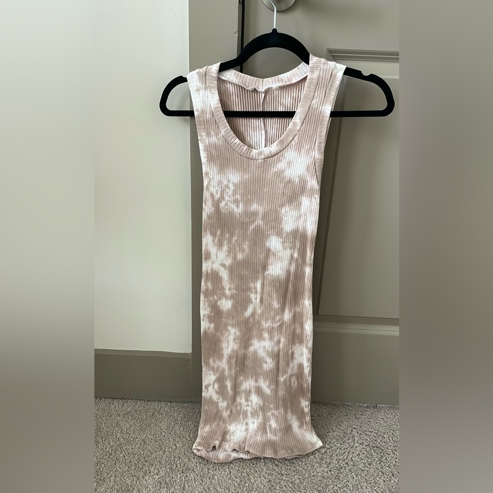 American Threads slim fit mini tie dye dress